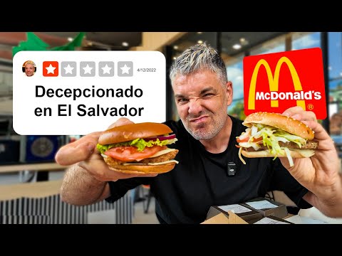 ASÍ ES UN MCDONALDS en EL SALVADOR 🇸🇻 🍔 *EL PEOR QUE HE PROBADO* thumbnail