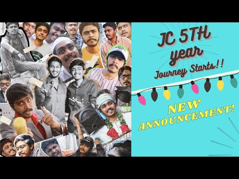 Jc's 5th Year journey starts | New Announcement | Hari&Naresh thumbnail