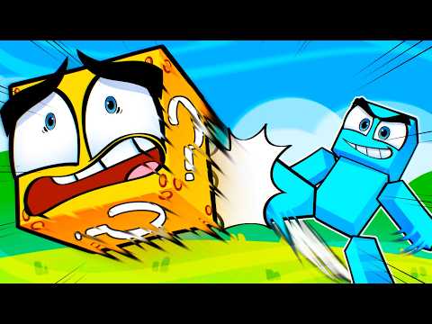 CHUTE uma LUCKYBLOCK no MINECRAFT! thumbnail