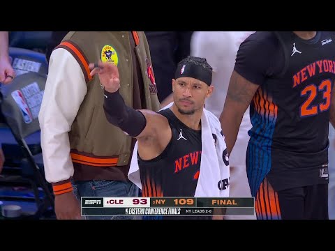 Josh Hart says Knicks 'can't be happy' up 2-0 after dropping new playoff career-high ? | NBA on ESPN thumbnail