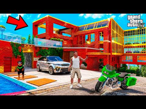 Upgrading Franklin's Millionaire Mansion in GTA 5 | SHINCHAN and CHOP thumbnail