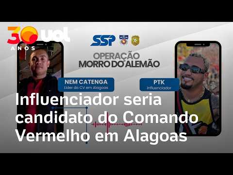 Comando Vermelho diz que 'cansou' de políticos e quis candidato próprio em Alagoas em 2024 thumbnail
