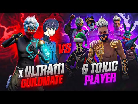 They Sent 6 PRO Players? To Stop Me ? | ULTRA 111x ?| Garena free fire gameplay video ?? thumbnail