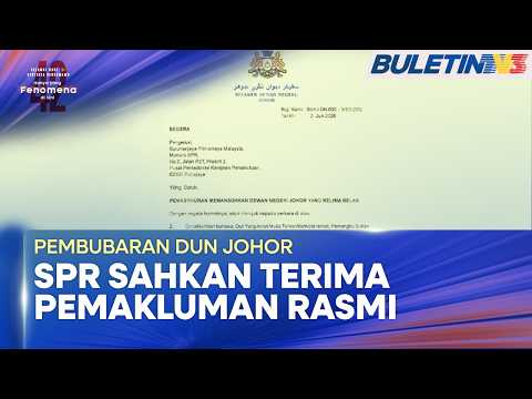 PRN JOHOR KE-16 | Speaker Telah Serahkan Surat Pemansuhan DUN Kepada SPR (BU) thumbnail