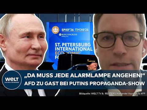 ST. PETERSBURG: Putin lädt AfD zum Wirtschaftsforum ein – "Da muss jede rote Alarmlampe angehen" thumbnail