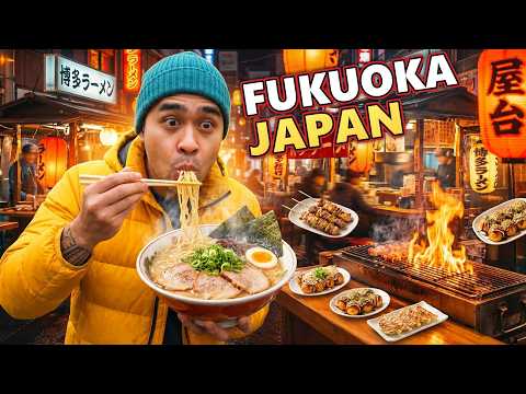 50 Must Try Japanese Street Food in Fukuoka! Authentic Japanese Street Food Tour🇯🇵 thumbnail