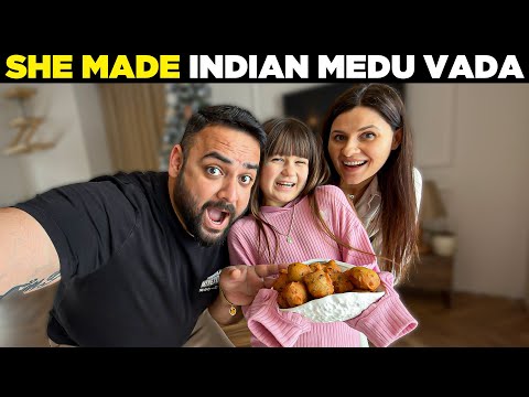 Our Little Guest Makes Indian Medu Vada for the First Time thumbnail
