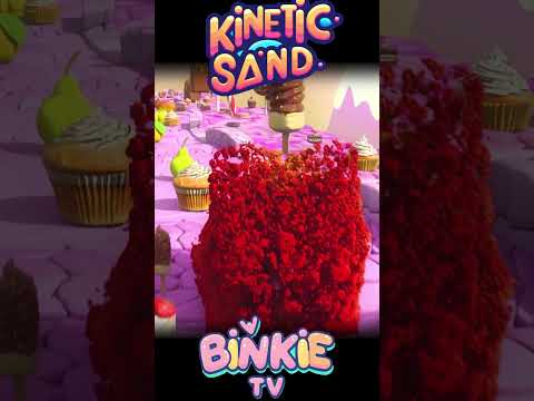 🍓🎳 Fruits Fun Kinetic Sand Bowling Ball Smash in Candyland | Binkie TV thumbnail