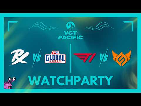 PRX vs GE & T1 vs FS | VCT Pacific Stage 1 Playoffs #VCTWatchParty | !patreon !merch thumbnail