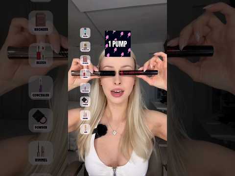 Filtr decyduje ile pompek kosmetyków mogę nałożyć 👀 powinnam wyjść w takim makijażu? 😳 thumbnail