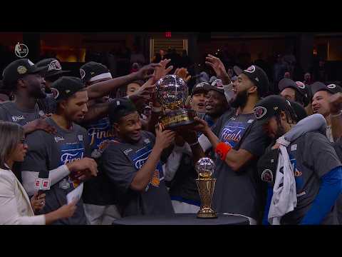 The New York Knicks Receive The Bob Cousy Trophy As The 2025-26 NBA Eastern Conference Champions! thumbnail