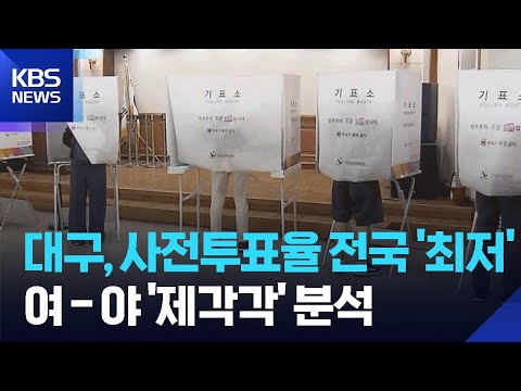 D-2 대구시장 선거…사전 투표율 분석 제각각 / KBS  2026.06.01. thumbnail
