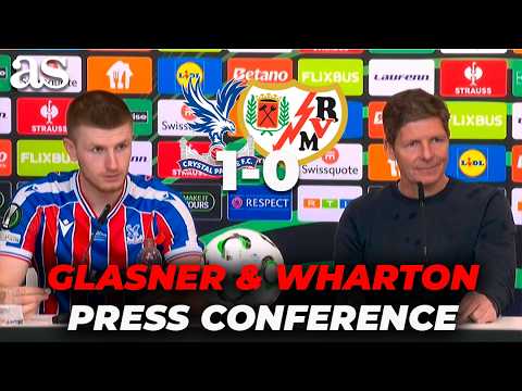 GLASNER & WHARTON full press conference after CONFERENCE LEAGUE VICTORY | CRYSTAL PALACE 1 - RAYO 0 thumbnail