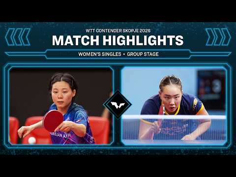 Choi Hyojoo vs Nomin Baasan | WS Group | #WTTSkopje 2026 thumbnail