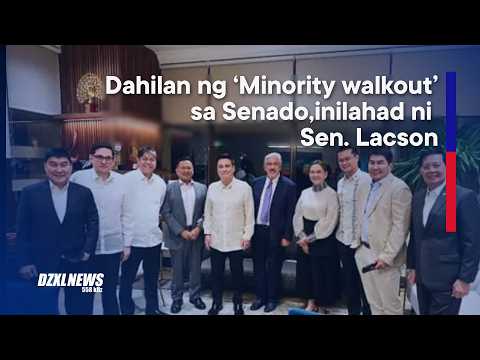 Sen. Lacson inilahad ang dahilan ng “Minority walkout” sa Senado | DZXL News thumbnail