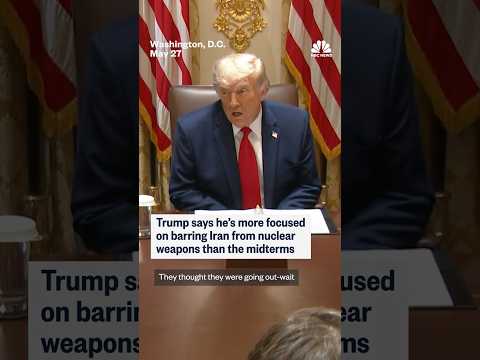 Trump says he's more focused on barring Iran from nuclear weapons than the midterms thumbnail