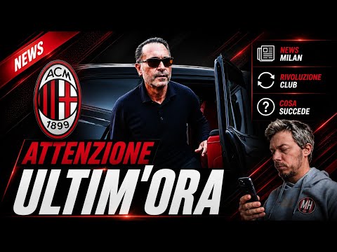 🔔IMPORTANTE ULTIM'ORA DS E ALLENATORE MILAN! 😱ATTENZIONE! Milan News Andrea Longoni Calcio  thumbnail