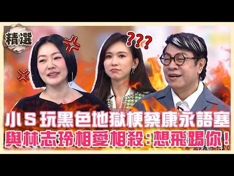 世紀合體超辛辣！小Ｓ玩黑色地獄梗「我姊姊走了」蔡康永語塞！與林志玲相愛相殺怒喊：想飛踢你！【#小姐不熙娣】精選✨ thumbnail