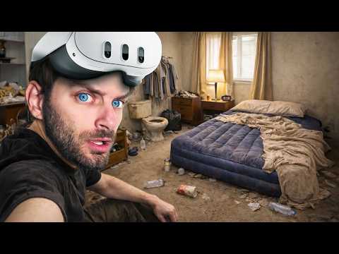 I Lived in VR for 24 hours thumbnail