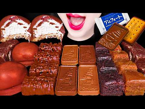 ASMR CHOCOLATE DESSERT ICE CREAM 초콜릿 디저트 아이스크림 먹방 MUKBANG, EATING thumbnail