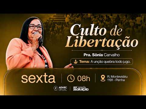 CULTO DE LIBERTAÇÃO | PRA. Sonia Carvalho | 05/06/2026 thumbnail