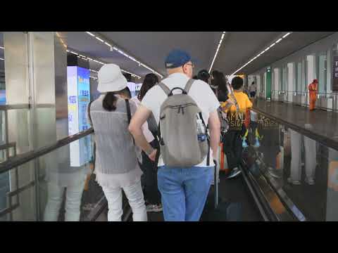 China, Beijing Capital International Airport, 2X moving sidewalk thumbnail