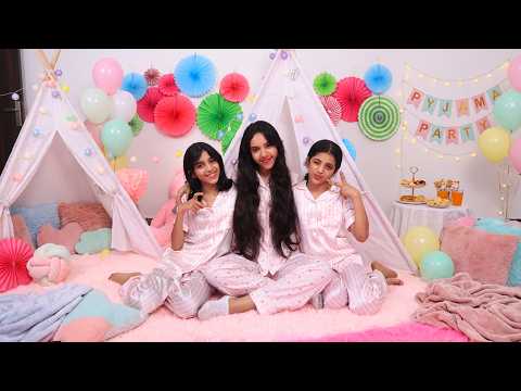 اكبر حفلة بيجاما 🎊 شفا و غزل حطوا مكياج لريم سوسو! thumbnail