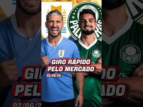 MERCADO DA BOLA ATUALIZADO! 02/06/2026 #mercadodabola24horas #futebol #noticias #viral thumbnail