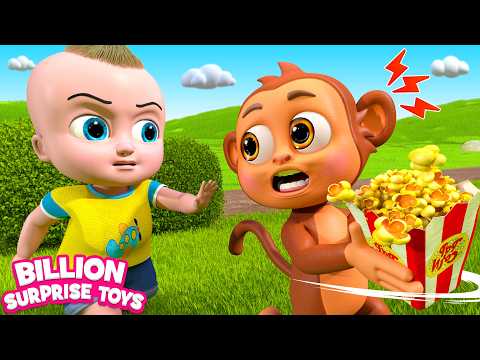 It’s a yummy popcorn day! But the naughty monkey came to steal it thumbnail