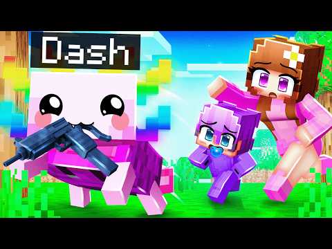 I Became a BABY AXOLOTL, with a GUN in Minecraft! thumbnail