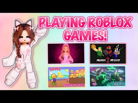 PLAYING GAMES ON ROBLOX *LIVE* thumbnail
