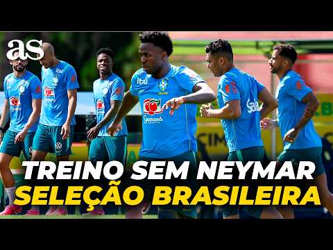 TREINO da SELEÇÃO BRASILEIRA sem NEYMAR e PREPARAÇÃO para a COPA DO MUNDO DE 2026 thumbnail