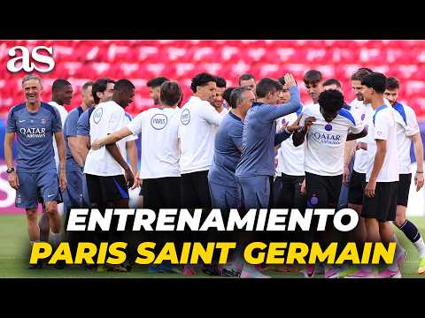 PSG, ENTRENAMIENTO previo a la FINAL de la CHAMPIONS LEAGUE ante el ARSENAL thumbnail
