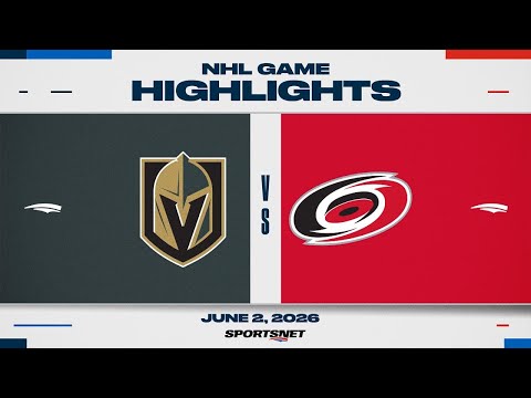 NHL Game 1 Highlights | Golden Knights vs. Hurricanes - June 2, 2026 thumbnail