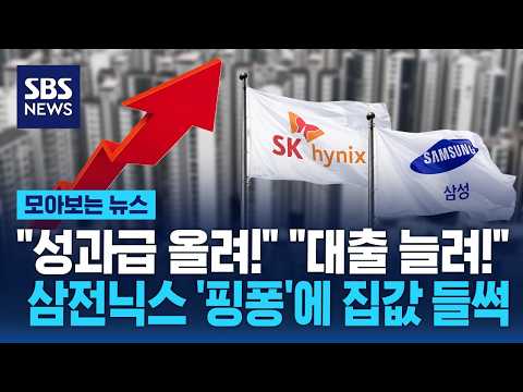 "성과급 올려!" "대출 늘려!"..SK하이닉스·삼성전자 '핑퐁'에 집값 들썩 / SBS / 모아보는 뉴스 thumbnail
