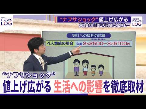 【“ナフサショック”】値上げ広がる  生活への影響を徹底取材  家計負担「最大3万円以上」試算も『news LOG』 thumbnail