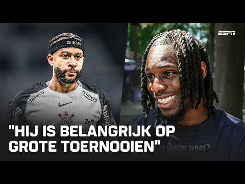 JEREMIE FRIMPONG hoopt op 'leider' MEMPHIS DEPAY tijdens WK met Oranje 🦁🏆 | Interview thumbnail
