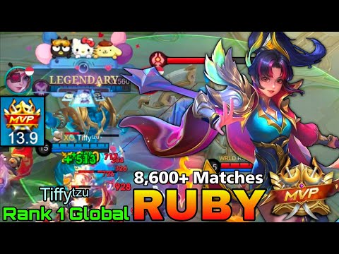 8,600+ Matches Ruby Legendary Gameplay - Top 1 Global Ruby by Tiffyᵗᶻᵘ - Mobile Legends thumbnail