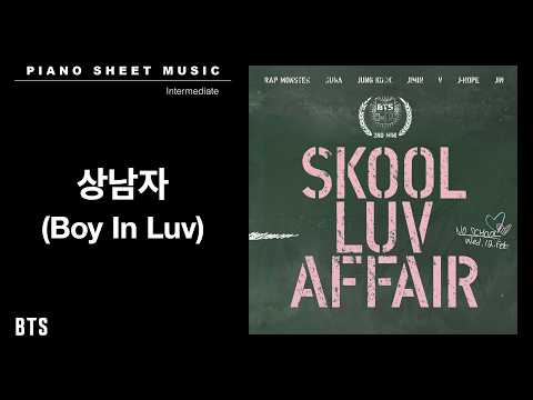 PIANO SHEET MUSIC : BTS (방탄소년단) ‘상남자 (Boy In Luv)’ | Intermediate thumbnail