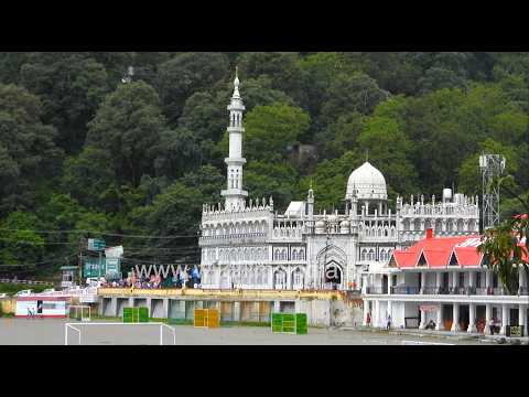 Historic Jama Masjid and basketball court amid misty hills of Nainital, Uttarakhand thumbnail