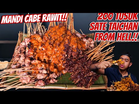 HAMPIR NYERAH MAKAN 200 TUSUK SATE TAHICAN MANDI CABE RAWIT SYAITON!! thumbnail