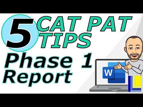 5 CAT PAT TIPS | Phase 1 Report | Computer Applications Technology thumbnail