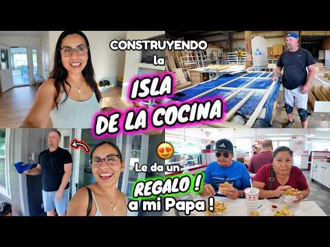 El Gringo Construyendo la ISLA de la COCINA??? + REGALO para Mi Papa?? thumbnail
