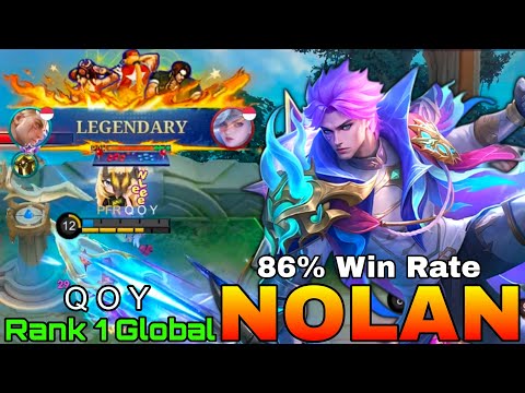 Legendary Nolan 86% Win Rate - Top 1 Global Nolan by Q O Y - Mobile Legends thumbnail