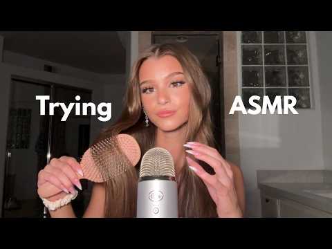 Brooke Monk tries ASMR *Hair Tutorial with your favorite triggers* thumbnail