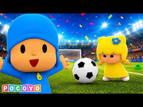 ⚽️ ¡Pocoyo y Bea rumbo al Mundial! | ¡Chuta y marca GOL! Pocoyo 🇪🇸 Español | Dibujos Animados thumbnail