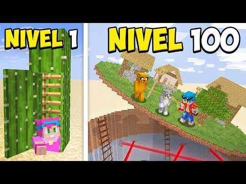 Construí 100 BASES SECRETAS para Trolear a Mis Amigos en Minecraft 😂 LA PELICULA thumbnail