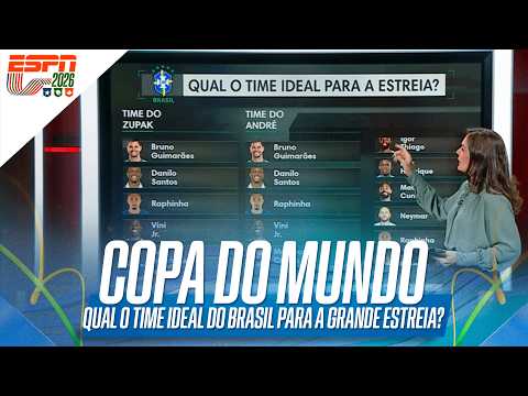 QUAL O TIME IDEAL PARA A SELEÇÃO BRASILEIRA ESTREAR NA COPA DO MUNDO? | SPORTSCENTER thumbnail