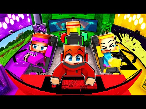 J'ai créé une SALLE GAMING à 4 sur Minecraft ! thumbnail