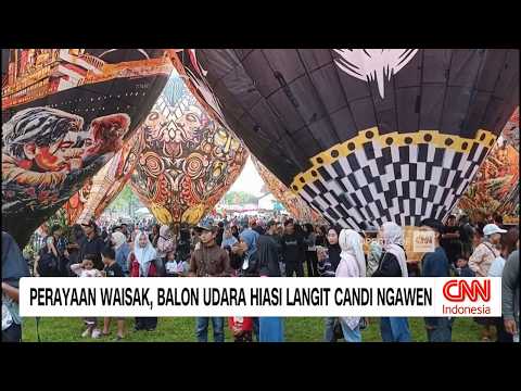 Perayaan Waisak, Balon Udara Hiasi Langit Candi Ngawen thumbnail